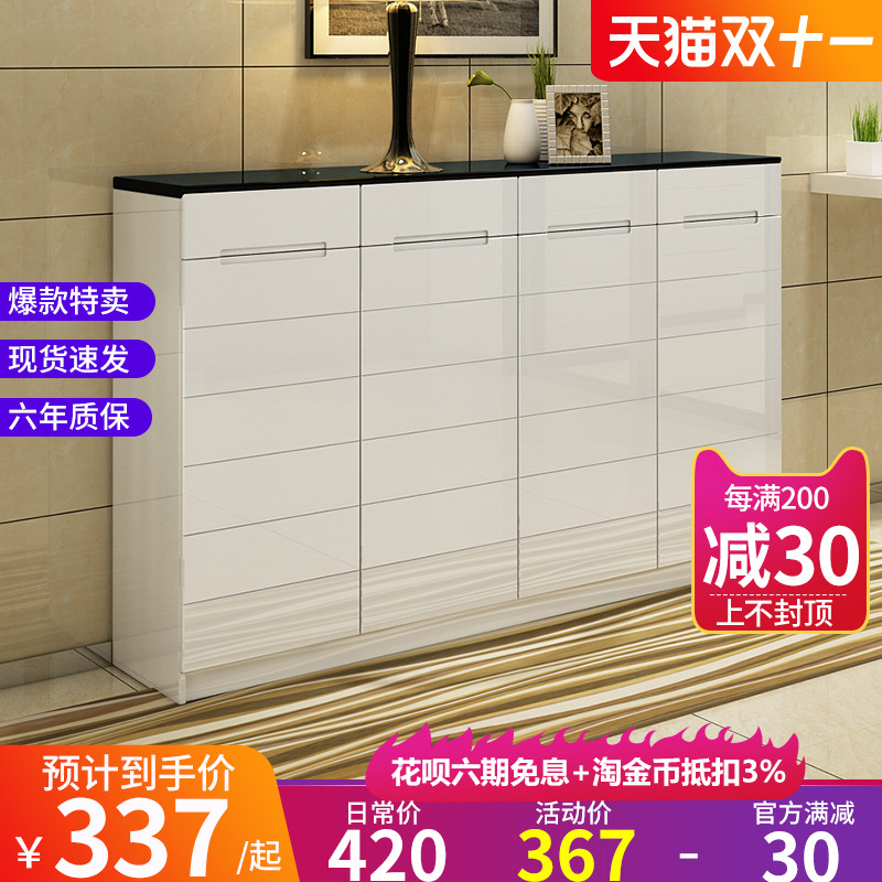 Shoe cabinet home door large capacity entrance door into the home locker modern simple door ultra-thin Hall entrance cabinet