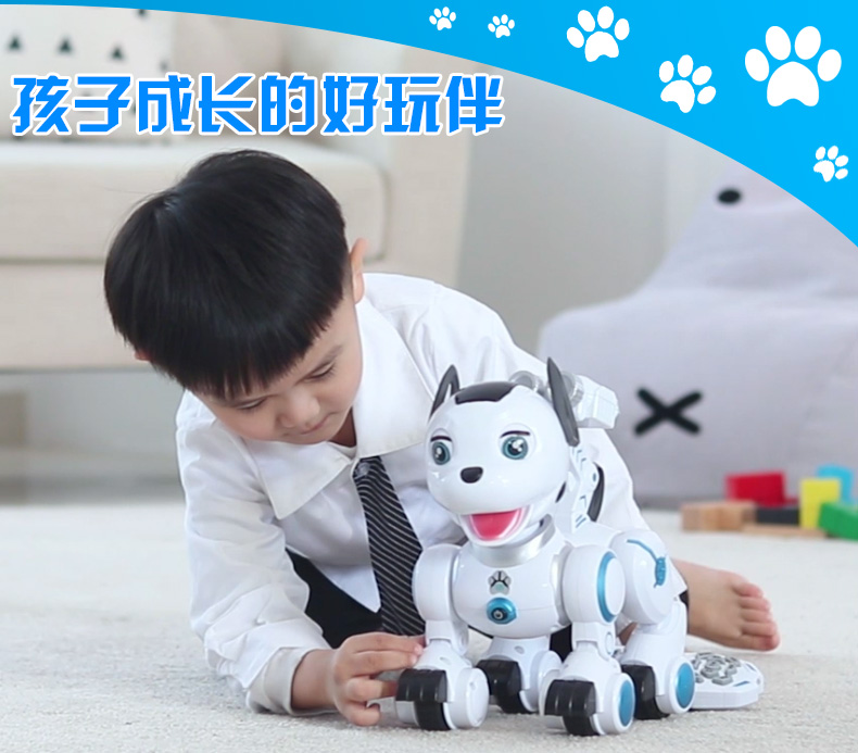 Điều khiển từ xa robot đồ chơi mô phỏng điện thông minh tuần tra dog giáo dục sớm học tập cha mẹ và con robot tương tác nhà đồ chơi cho bé