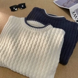 Tide, демисезонный трендовый утепленный трикотажный свитер, высокий воротник