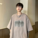 Tide, летняя трендовая дышащая футболка с коротким рукавом, круглый воротник, оверсайз