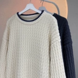 Tide, демисезонный трендовый утепленный трикотажный свитер, высокий воротник