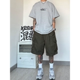 Японские летние шорты, штаны, оверсайз, свободный прямой крой