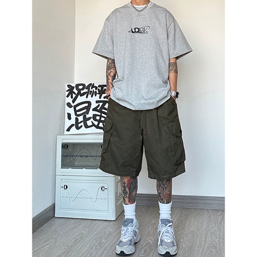 Японские летние шорты, штаны, оверсайз, свободный прямой крой