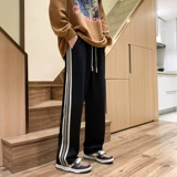 Осенние штаны, трендовые брендовые повседневные брюки, свободный прямой крой, в корейском стиле