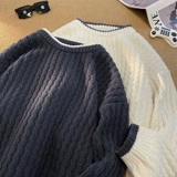 Tide, демисезонный трендовый утепленный трикотажный свитер, высокий воротник