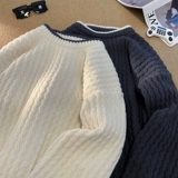 Tide, демисезонный трендовый утепленный трикотажный свитер, высокий воротник