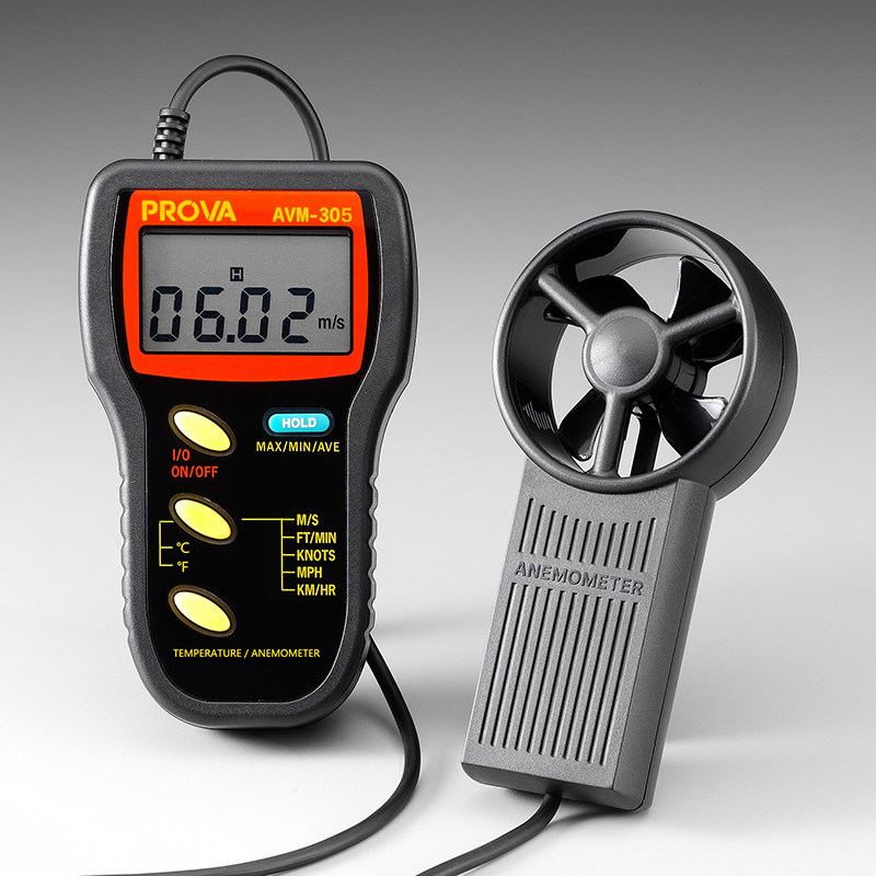 AVM-305 Teisee imports handheld portable digital anemometer wind temperature gauge tester data record