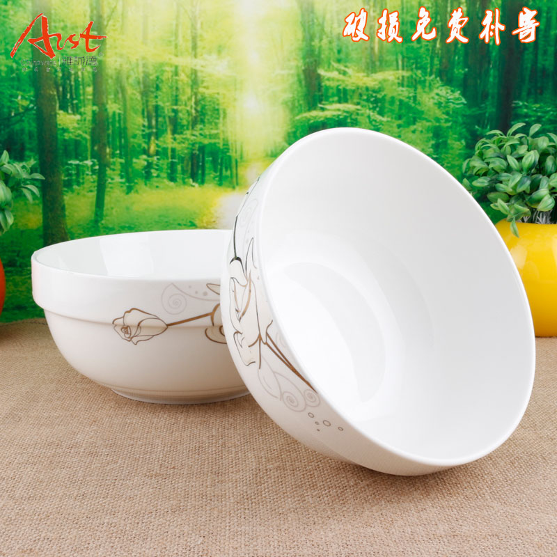 Ya cheng DE kangding rose 7 to 8 inches edge ceramic rainbow such as bowl bowl of soup bowl of the big rainbow such as bowl mixing bowl A882 tableware