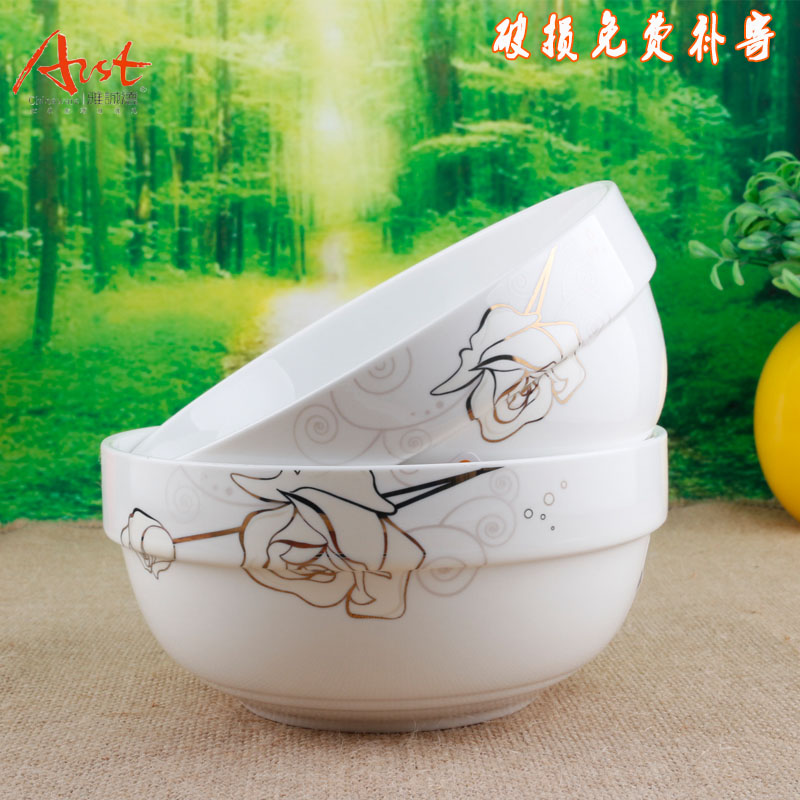 Ya cheng DE kangding rose 4.5-6 inches Hong Kong style edge, a bowl of rice, a bowl of the big rainbow such as bowl soup bowl A882 ceramic bowl