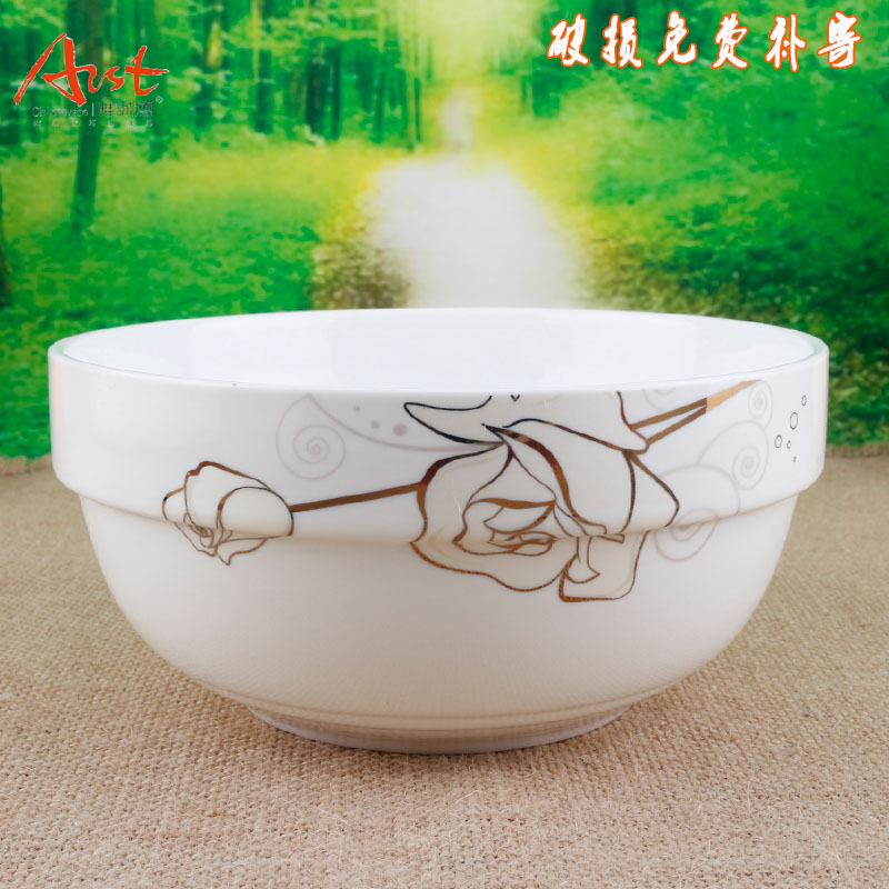 Ya cheng DE kangding rose 4.5-6 inches Hong Kong style edge, a bowl of rice, a bowl of the big rainbow such as bowl soup bowl A882 ceramic bowl