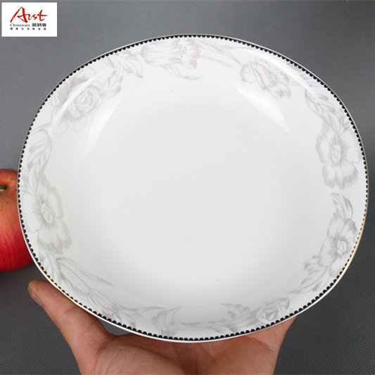 Arst/ya cheng DE proud snow winter jasmine 8 oval plate set tableware soup plate, ceramic plate ear plate abalone plate