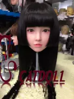 Кэтдолл Силиконовый моделирование головки Цветовое имплантация волос постоянный макияж вращающиеся глазные яблоки