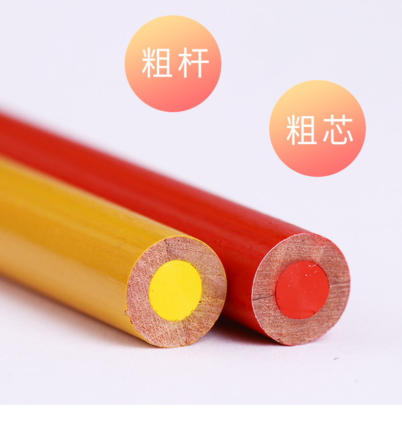 Shanghai zhonghua 536 special pencil is mainly suitable for cutting materials like leather, plastic metal porcelain point line mark red, yellow, blue, white and black wood idea for pencil lead optional package mail (50)