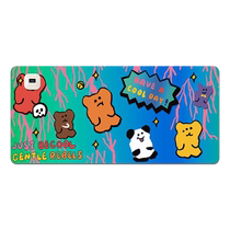 Cartoon Cute Panda Heated Mouse Pad Extra Large Heating Warming Desk Pad Office Mat Desktop Computer Keyboard Electric Hot Plate Hand Warming Desk Pad