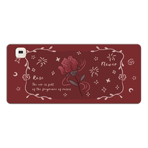 Art flower heated mouse pad extra large heating table pad office mat desktop computer keyboard electric heating plate hand warmer desk pad