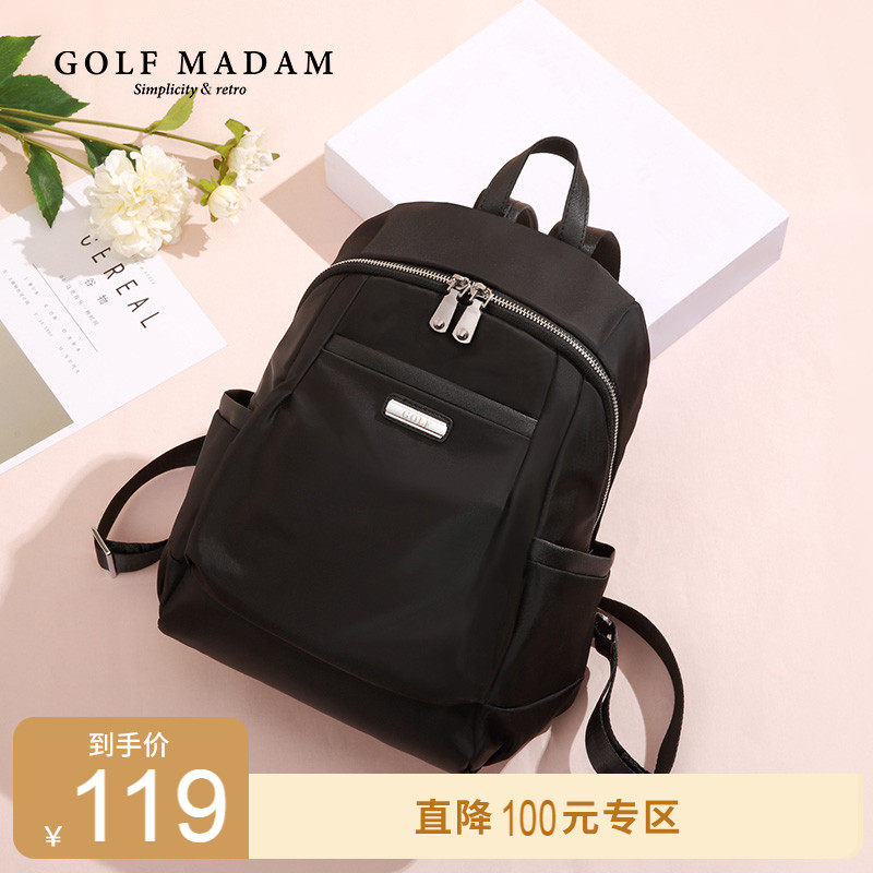 GGolf Golf DOUBLE SHOULDER BAG GIRL HAN VERSION 2021 NEW TIDE FASHION CASUAL SCHOOL BAG Bag Bag Small