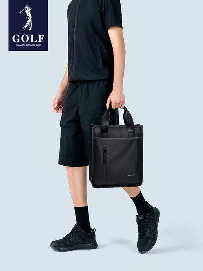 GOLF休闲商务差旅大容量公文包男2025新款时尚通勤单肩斜挎电脑包