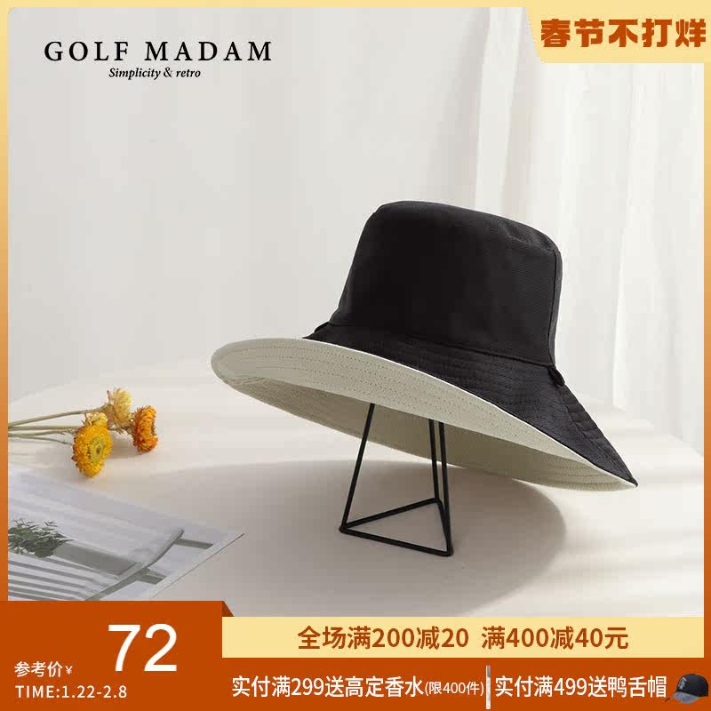 GOLF Golf Constant Fisherman Hat Female Autumn Sun Hat Japanese Korean Joker Sun Hat Face Cover Sun Hat