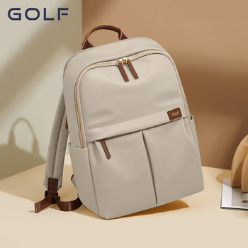 Golf Backpack for Women, Simple Commuter Travel Computer Backpack, Canvas Large Capacity Junior High School, High School and College Student Bag