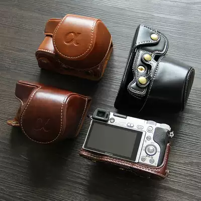Sony A6400 Leather Case ILCE-a5000 5100 a6300 Micro SLR Camera 6100 Camera bag Protective case a6000L