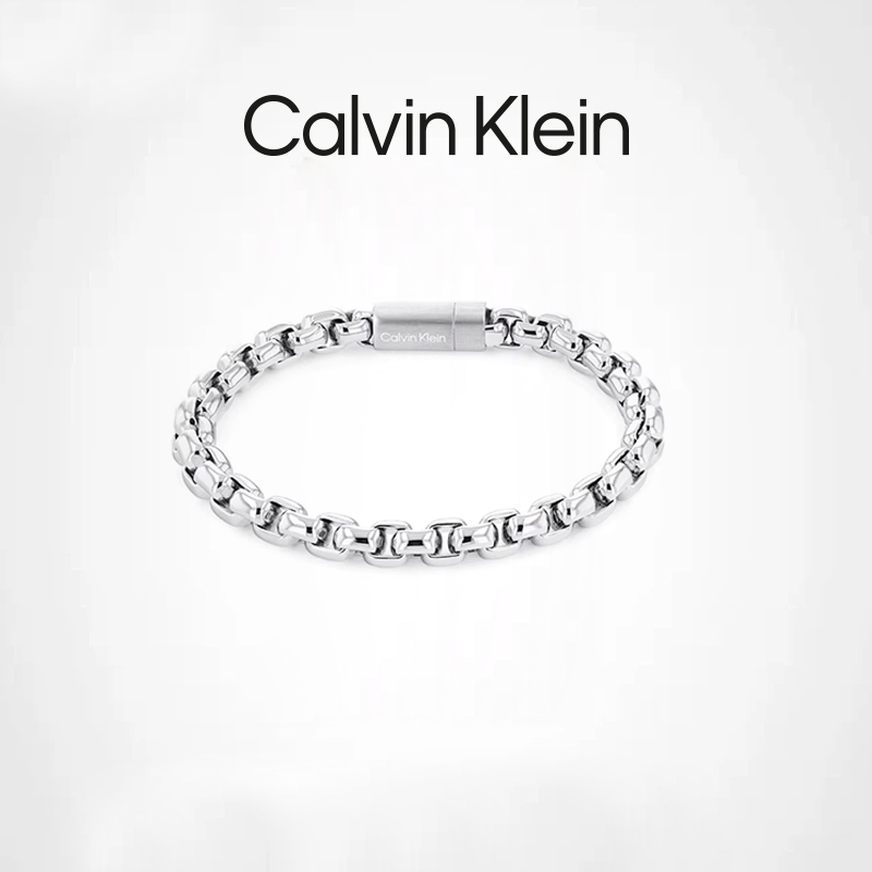Calvinklein Official Authentic Ck Style Series Hip-Hop Trendy Men's Id Bracelet Calvinklein Official Authentic Ck Style Series Hip-Hop Trendy Men's Id Bracelet