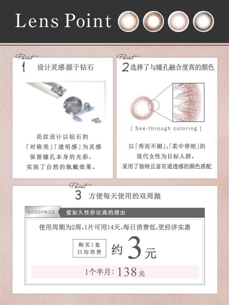 Cổ áo Nhật Bản hiện ngày tung 30 mảnh làm đẹp 10 miếng * 3 ly vô hình LALISH nhập khẩu máu hỗn hợp tự nhiên - Kính đeo mắt kính kính mát nam