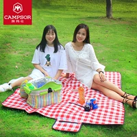 Pad ẩm ngoài trời Kai Mi Si Picnic Mat 2 * 1.5CM Lều trẻ em Crawling Beach Lawn Mat - Thảm chống ẩm / Mat / Gối thảm picnic caro