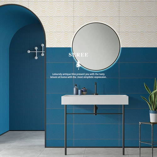 Санитарная кухня ресторан настенный кирпич легкий глазированный макарон настенный кирпич 200x600 северная простая сплошная настенная плитка