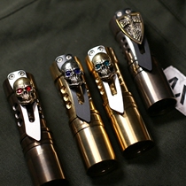 Bronze horse brass 16340 flashlight 14500Barrel10 mode LED flashlight tactical glare lighting EDC