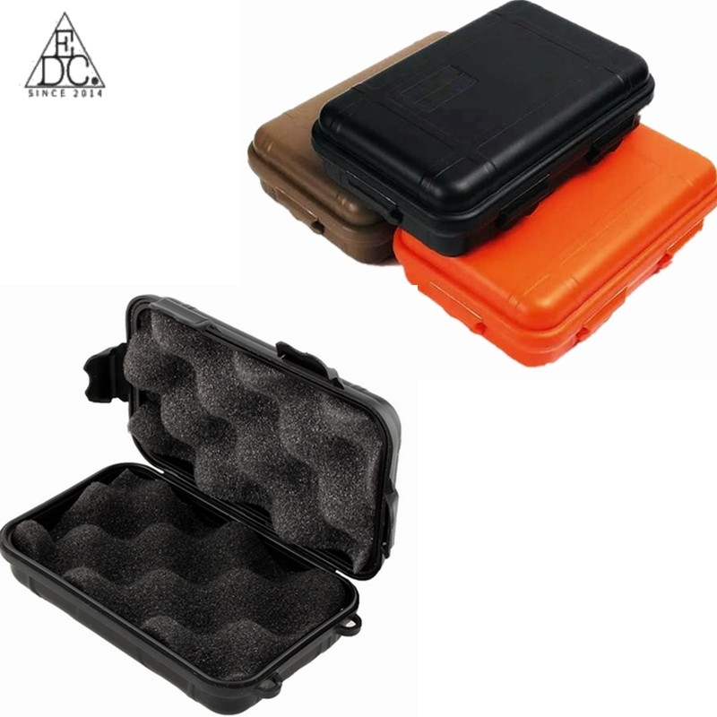 Outdoor Waterproof Box EDC Shockproof Pressureproof Waterproof Box Sealed Storage Box Cell Phone Battery Storage Box Packaging Box