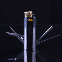 Lighter multifunctional combination tool French BIC explosion-proof lighter large J6 natural player