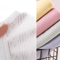 Summer pure cotton thread jacquard fabric children A type of hollowed-out knitted baby clothing cloth thin and breathable professional