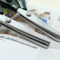 DIY figure tooth cut triangle type 5MM round arc cut edge cut scissors cloth version cut dog tooth scissors