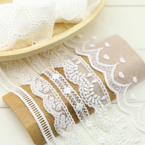 Spring flowers pure cotton lace white lace lace embroidered lace embroidered lace handmade DIY clothing accessories