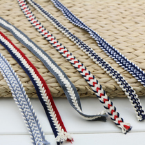 Pure Cotton Colored Woven Rope Decorated Webbing Pants Waist Head Cap Stomp Cotton Rope Clothing Accessories Pat multiple pieces Hair Whole strips