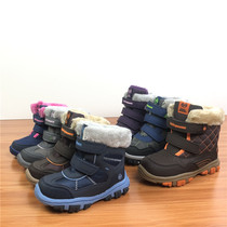 Ah round Eslate out of Europe and the United States winter boys and women plus velvet warm Middle help small cotton shoes boys casual shoes