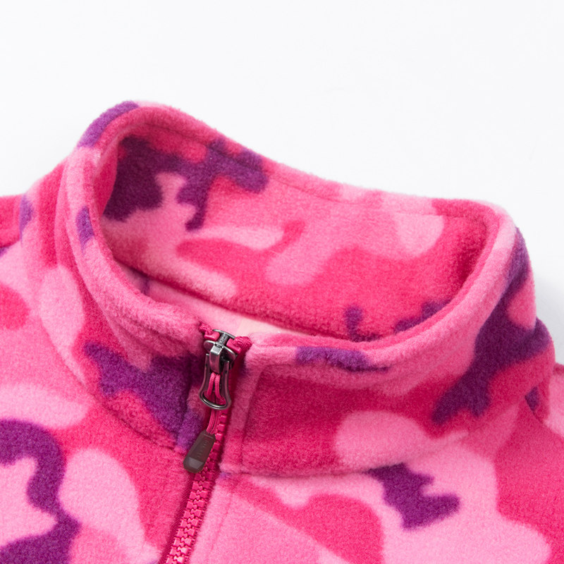 Break code clearance exploration outdoor 18 new printing fleece men and women thickened warm camouflage cardigan couple coat