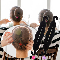 Korean version Colour pearl pellet head disc hair device upgraded version children flower buds stylist easy and easy to handle tool