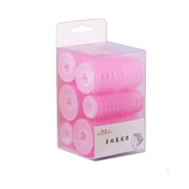 The charter hair curl does not hurt the hair wrap the bangs home buckle big wave magic self-adhesive curling plastic curling rod