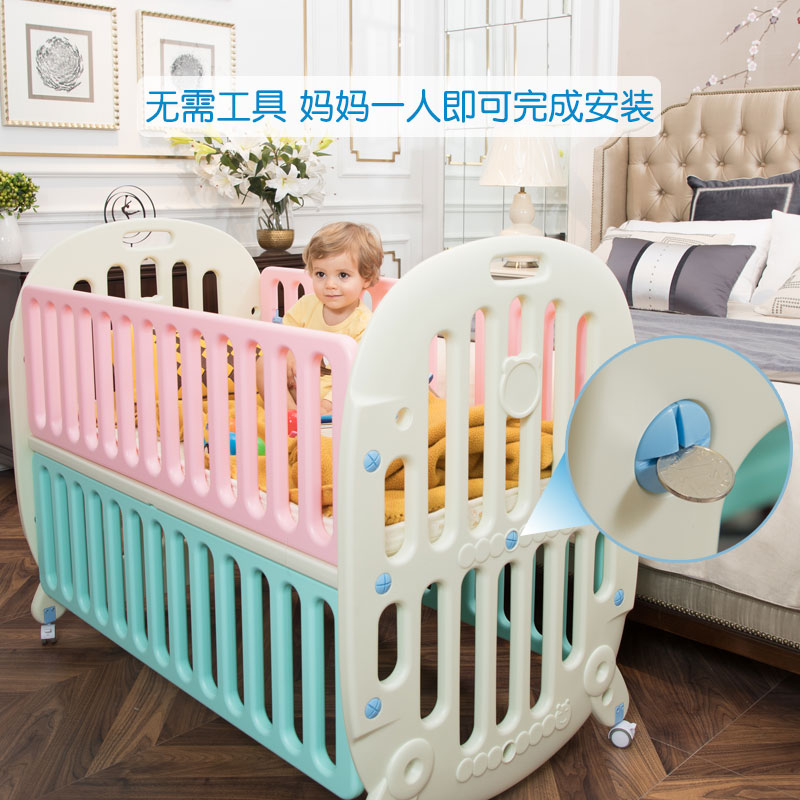 👶💖宝宝的第一张床!拼接床多功能BB摇篮床,让宝贝享受温馨睡眠之旅!🌟-婴儿床/儿童床-淘宝好物网