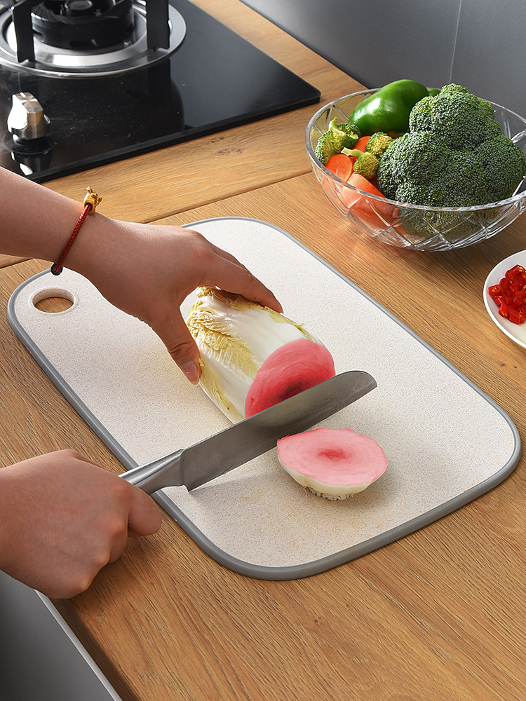 Household kitchen cutting board Wheat straw cutting board Cutting board Antibacterial mildew plastic chopping board Cutting fruit cutting board Sticky board