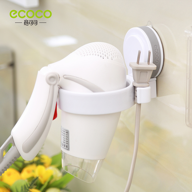 ecoco icoco sucker hair dryer rack bathroom hair dryer rack powder room shelf wall mounted hair dryer rack