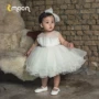 Váy bé gái công chúa hoa nhỏ phồng trắng trắng bé bé mùa thu bé váy mùa thu trang phục piano - Váy trẻ em váy đầm cho be gái 14 tuổi