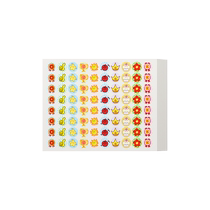 Cat Taiko Reward Stickers Elementary School Kids Kindergarten Small Red Flowers Cartoon Paste Children Praise Round Expression Bag Small Smiley Face Thumbs Girl Sticker Motif Decoration Sticker Stars small pattern