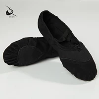 Черный (кожаный носок со шнуровкой из парусины) 005