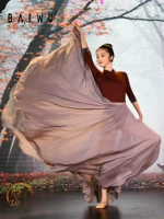 Свободное лотос Большое платье Длинная юбка