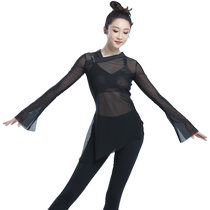 Kashiwaya Yinshuo classical dance gauze adult womens ballet mesh dance long-sleeved slim outer wear YSJ174001