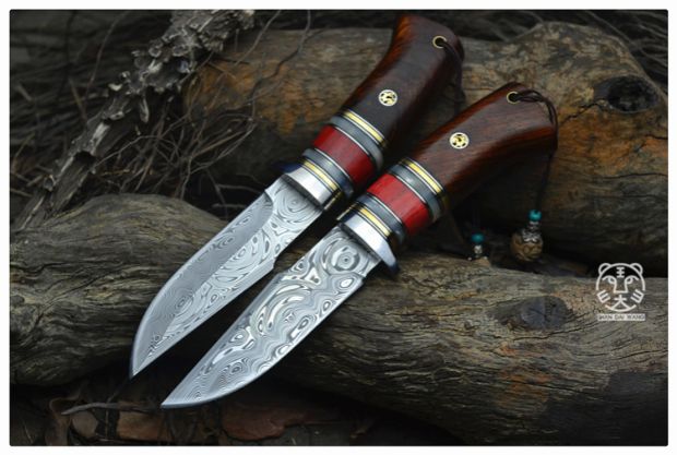 Máy cắt gia súc tốt Bột Thụy Sĩ Damascus tay rèn độ cứng cao ngoài trời sống sót bộ sưu tập dao kiếm - Công cụ Knift / công cụ đa mục đích xẻng quân dụng đa năng cao cấp usa