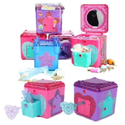 简动文创惊喜百宝箱小伶魔法城堡冰雪奇缘肓盒叶罗丽女孩儿童玩具