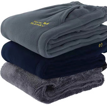 Thickening up the heating outdoor heating sport large-code leisure black hide cyan anti-cold